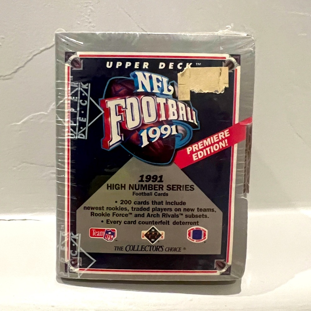 Unopened NFL FOOTBALL 1991 HIGH NUMBER SERIES Football Cards